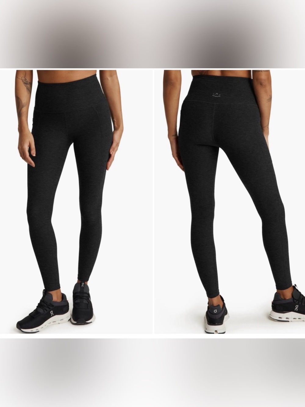 Beyond Yoga Spacedye Out of‎ Pocket High Waisted Midi Leggings Darkest Night XL